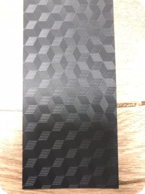 Antrasit Gri Blackout Branda 3D Desenli - En 300 cm